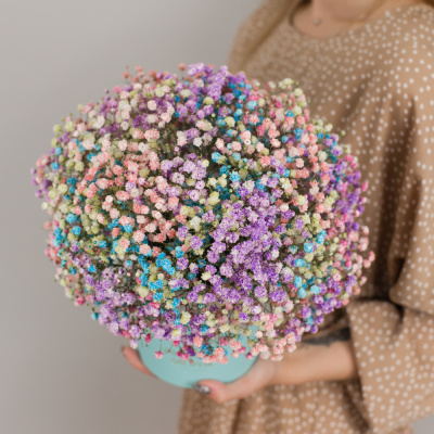 Коробка с цветной гипсофилой N 47195