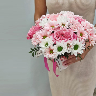 Стаканчик с цветами "Нежный" N 53035