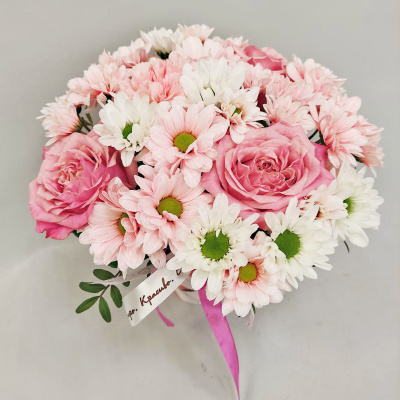 Стаканчик с цветами "Нежный" N 53035